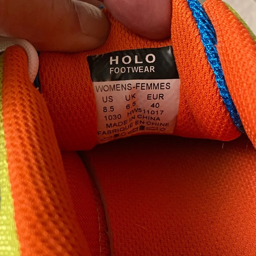 HOLO Women's Sneakers - Blue, Yellow, and Orange